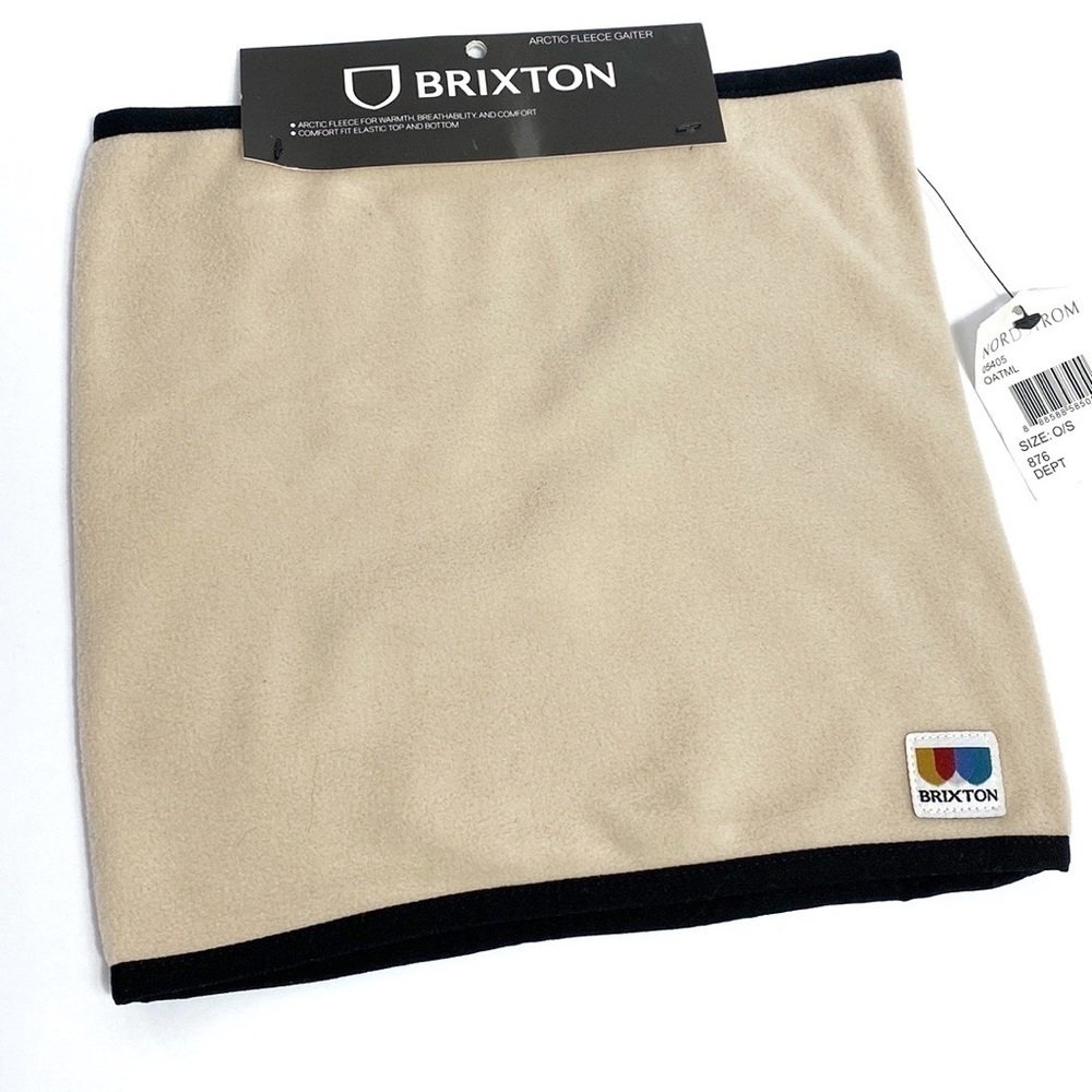 Brixton oatmeal arctic fleece gaiter NWT